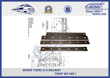 Tiêu chuẩn UIC54 Đường sắt kim loại tấm cá cho đường sắt Fastener / Joggled cá tấm