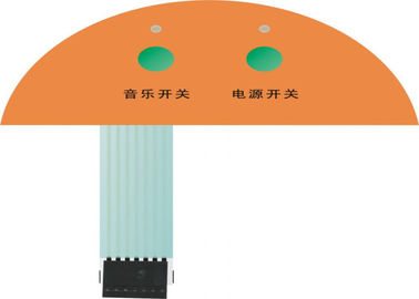 Smooth Custom PCB Membrane Switch SGS Gloss Control With 3M Adhesive
