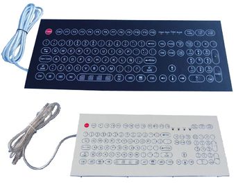 Nhỏ gọn IP65 chống thấm nước màng công nghiệp Bàn phím / bàn phím máy tính có thể giặt