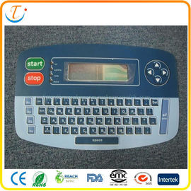 Dome Keys Flat Membrane Switch Panel / Membrane Keypad For Electronics